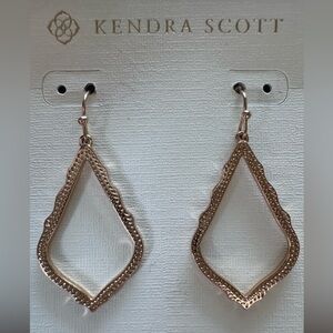 Kendra Scott Sophia Rose Gold Open Frame Earrings